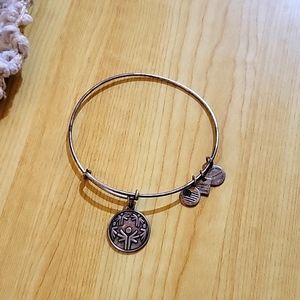 Alex & Ani silver 'Power of Unity' charm bangle